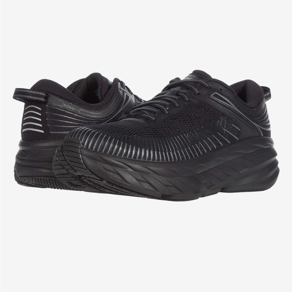 Black Hoka Bondi 7, size 8